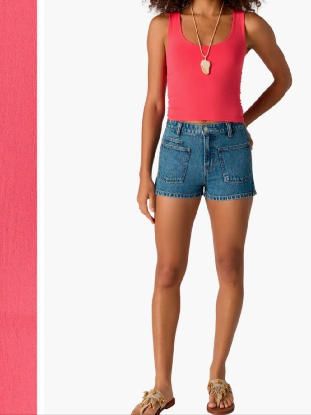 Free People Intimately Lucky Pink Layering Tank Workout Top Size XS/Small NWT